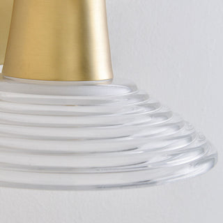 Eldridge Ribbed Glass Sconce
