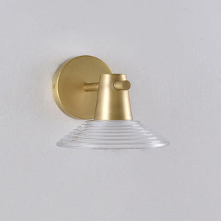 Eldridge Ribbed Glass Sconce