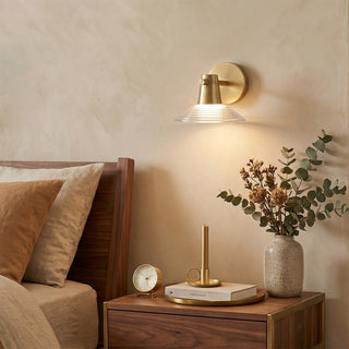 Eldridge Ribbed Glass Sconce