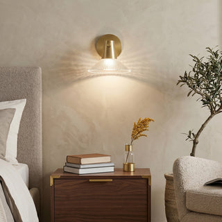 Eldridge Ribbed Glass Sconce