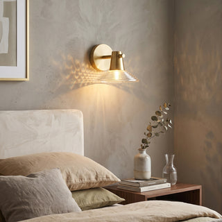 Eldridge Ribbed Glass Sconce