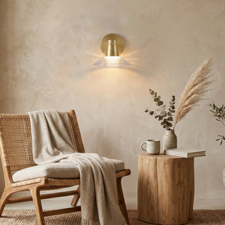 Eldridge Ribbed Glass Sconce