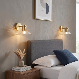 Eldridge Ribbed Glass Sconce