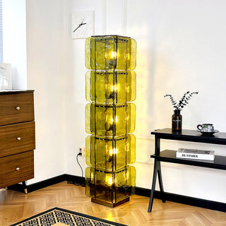 Elias Totem Glass Floor Lamp