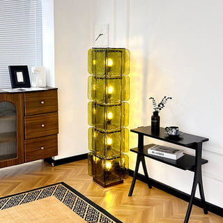 Elias Totem Glass Floor Lamp