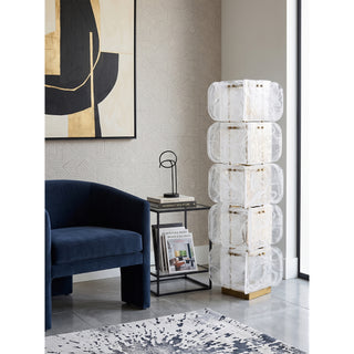 Elias Totem Glass Floor Lamp