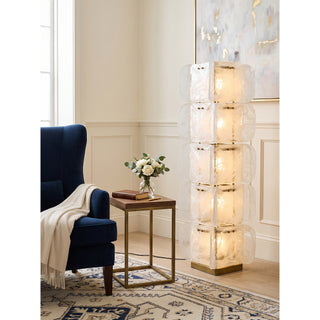 Elias Totem Glass Floor Lamp