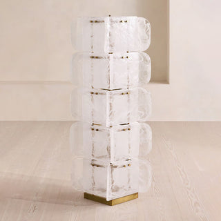 Elias Totem Glass Floor Lamp