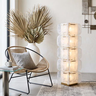 Elias Totem Glass Floor Lamp
