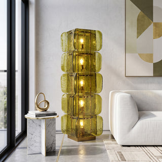 Elias Totem Glass Floor Lamp