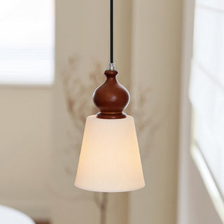 Elin Ribbed Ceramics Pendant Lamp