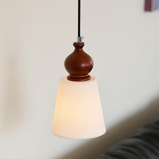 Elin Ribbed Ceramics Pendant Lamp