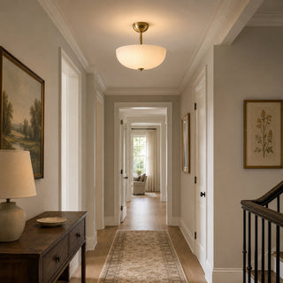 Elinal Frosted Glass Flush Mount