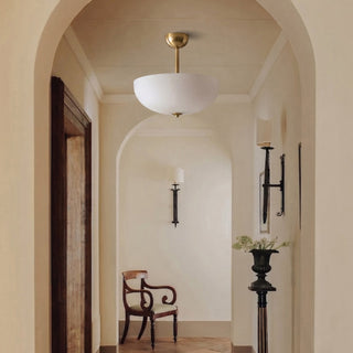 Elinal Frosted Glass Flush Mount