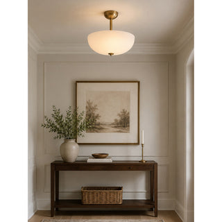 Elinal Frosted Glass Flush Mount