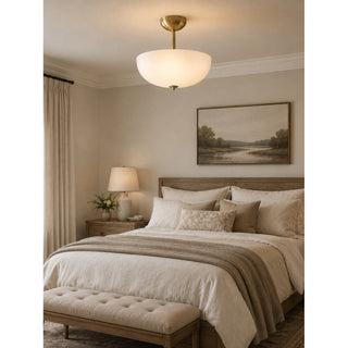 Elinal Frosted Glass Flush Mount