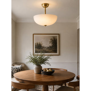 Elinal Frosted Glass Flush Mount