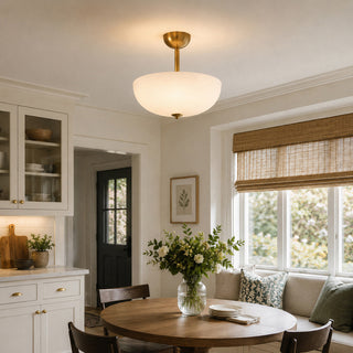 Elinal Frosted Glass Flush Mount