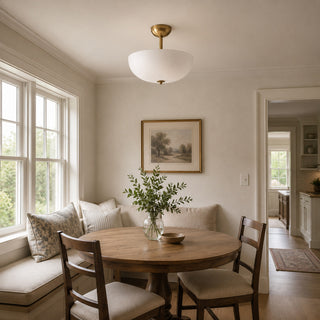 Elinal Frosted Glass Flush Mount