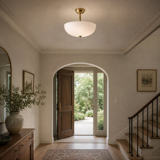 Elinal Frosted Glass Flush Mount
