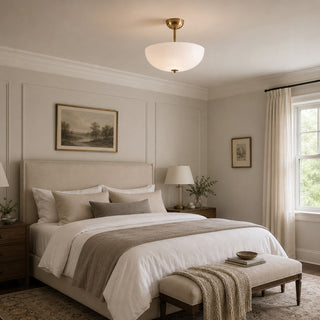 Elinal Frosted Glass Flush Mount