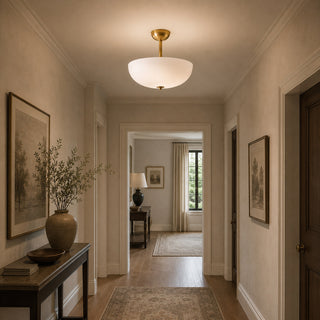 Elinal Frosted Glass Flush Mount