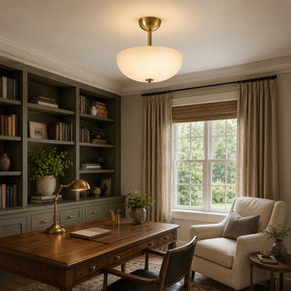 Elinal Frosted Glass Flush Mount