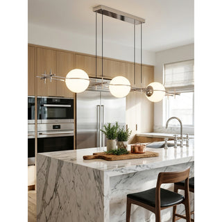 Elio Halosphere Linear Pendant Light