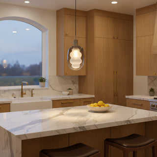 Elixir Wavy Glass Pendant Lamp