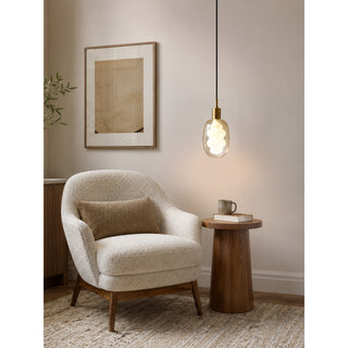 Elixir Wavy Glass Pendant Lamp