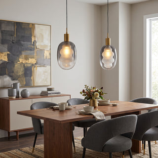 Elixir Wavy Glass Pendant Lamp