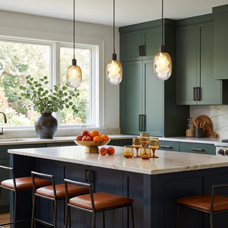 Elixir Wavy Glass Pendant Lamp
