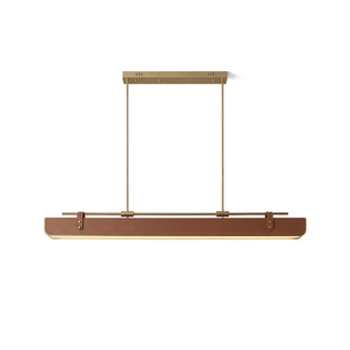 Equest Riveted Leather Pendant Lamp
