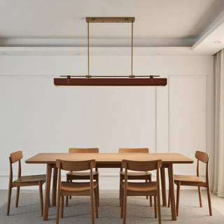 Equest Riveted Leather Pendant Lamp
