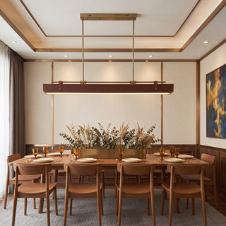 Equest Riveted Leather Pendant Lamp