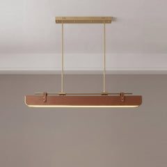 Gold & Brown Leather