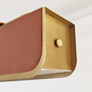 Equest Riveted Leather Pendant Lamp