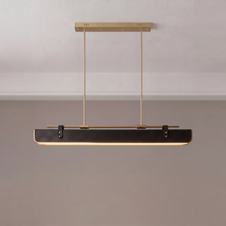 Equest Riveted Leather Pendant Lamp