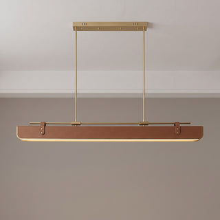 Equest Riveted Leather Pendant Lamp