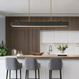 Equest Riveted Leather Pendant Lamp