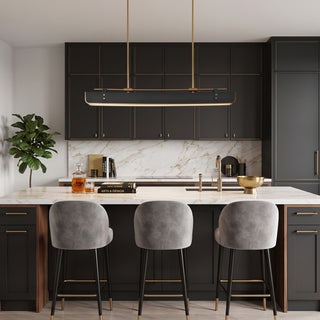 Equest Riveted Leather Pendant Lamp