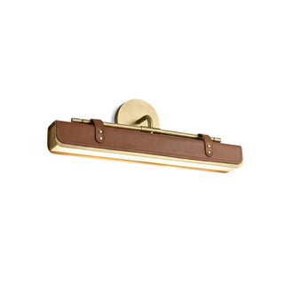 Equest Riveted Leather Sconce
