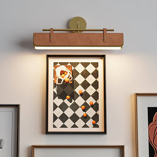 Equest Riveted Leather Sconce