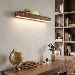 Equest Riveted Leather Sconce