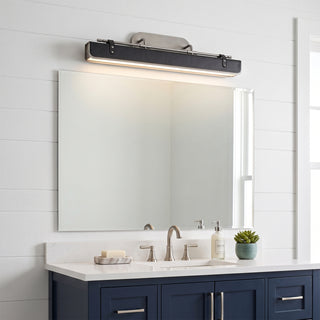 Equest Riveted Leather Sconce