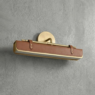 Equest Riveted Leather Sconce