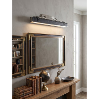 Equest Riveted Leather Sconce