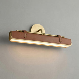 Equest Riveted Leather Sconce