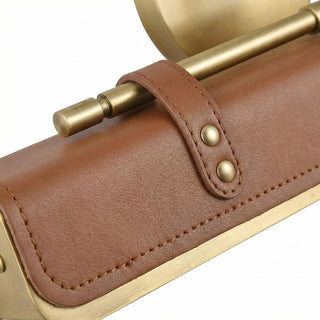 Equest Riveted Leather Sconce