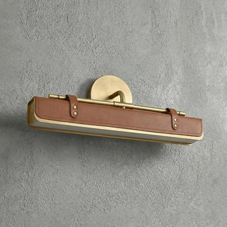 Equest Riveted Leather Sconce